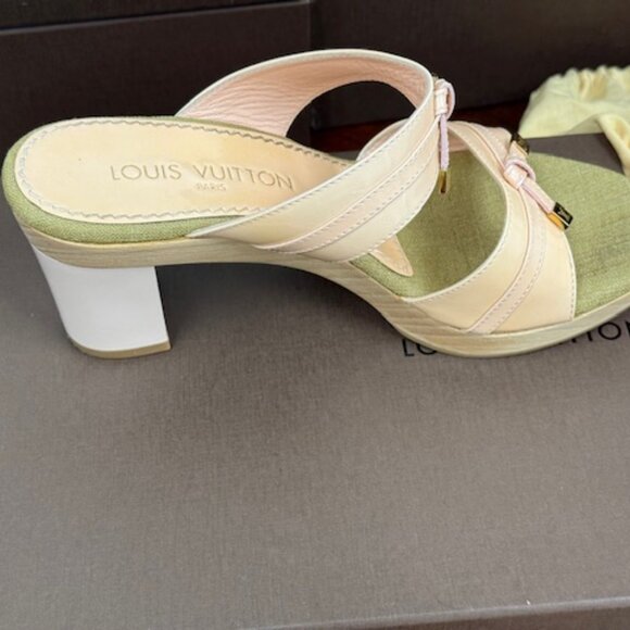 Louis Vuitton Opalescent Block Heel Sandals - Picture 3 of 7